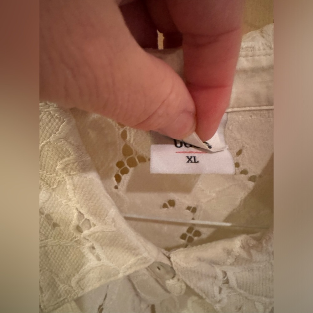 Cabi Ivory Floral Lace Portrait Jacket - Picture 5 of 8